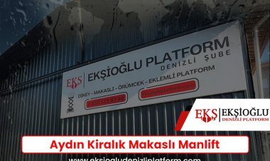 Aydın Kiralık Makaslı Manlift